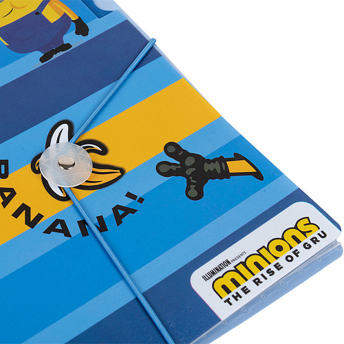 Папка YES А4 c 3 разделителями на резинке Minions (492100)