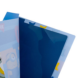 Папка YES А4 c 3 разделителями на резинке Minions (492100)