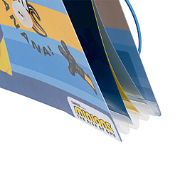 Папка YES А4 c 3 разделителями на резинке Minions (492100)