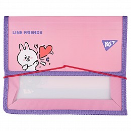 Папка для тетрадей YES на резинке В5 Line Friends. Cony (492210)