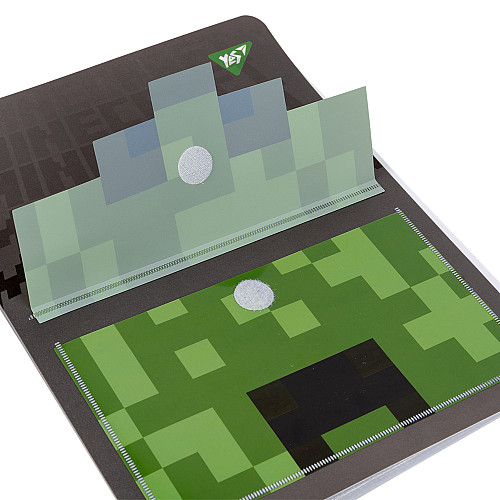 Папка на 20 файлов YES A4 Minecraft с фронтальным карманом (492103)