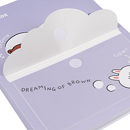 Папка на 20 файлов YES А4 Line Friends с фронтальным карманом (492102)