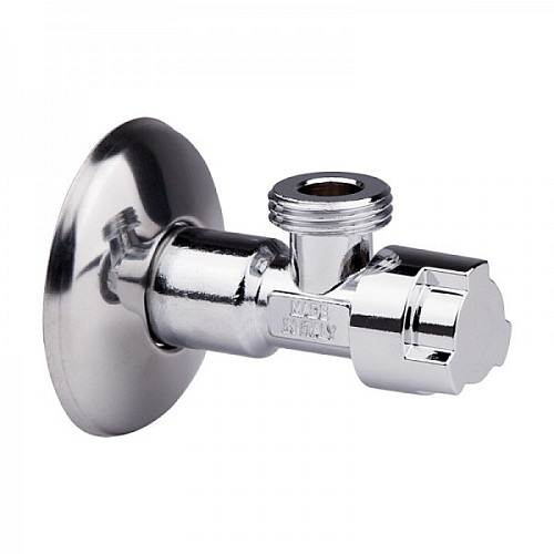 Кран угловой Icma 519 1/2х1/2 с кран-буксой