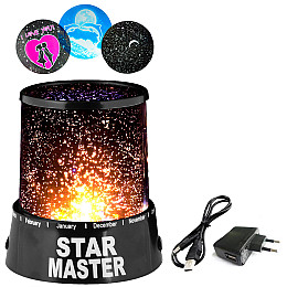 Проектор зоряного неба Star Master Чорний (R0117)