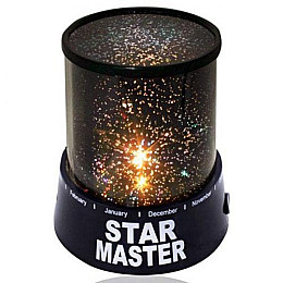 Star Master, Старий Майстер, проектор зоряного неба, в Чорному корпусі. Дитячий нічник 220V та ААА