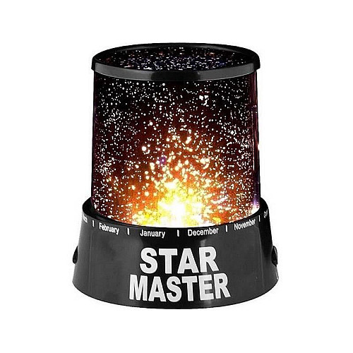 Star Master, Старий Майстер, проектор зоряного неба, в Чорному корпусі. Дитячий нічник 220V та ААА