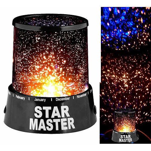 Star Master, Старий Майстер, проектор зоряного неба, в Чорному корпусі. Дитячий нічник 220V та ААА