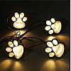 Уличный автономный светильник на солнечной батарее LED Solar Paw Print Lights DL49 с защитой от влаги As-seen-on-tv Черный