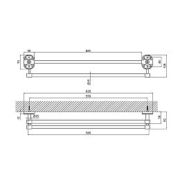 Полотенцедержатель Lidz (Crm)-114.01.02