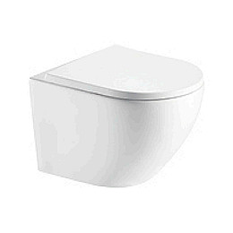 Унитаз Подвесной Qtap Robin Безободковый С Сидением Slim Soft-Close Qt1333046Enrw