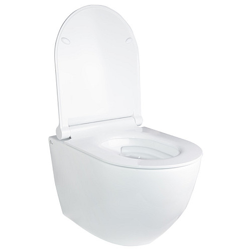 Унитаз Подвесной Qtap Robin Безободковый С Сидением Slim Soft-Close Qt1333046Enrw