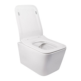 Унитаз Подвесной Qtap Crow Безободковый С Сидением Slim Soft-Close Qt05335170W