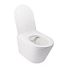 Унитаз Подвесной Qtap Swan Безободковый С Сидением Slim Soft-Close Qt16335178W