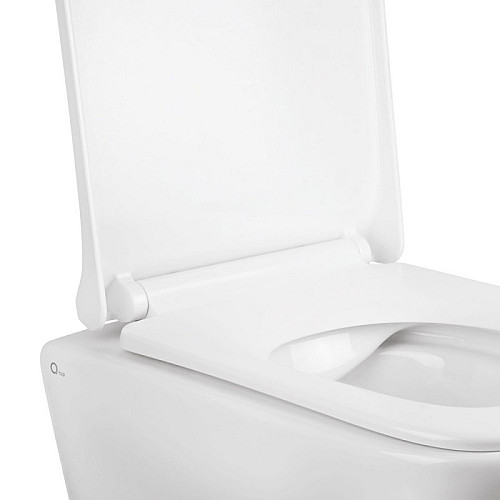 Унитаз Подвесной Qtap Tern Безободковый С Сидением Slim Soft-Close Qt1733052Erw