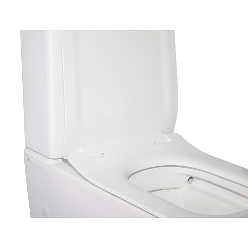 Унитаз-Компакт Qtap Crow Безободковый С Сиденьем Soft-Close Qt05222170W