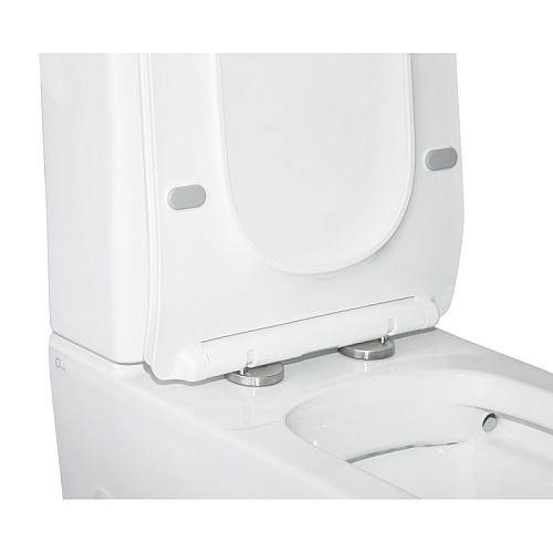 Унитаз-Компакт Qtap Crow Безободковый С Сиденьем Soft-Close Qt05222170W