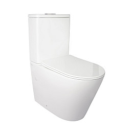Унитаз-Компакт Qtap Stork Безободковый С Сидением Soft-Close Qt15222178W