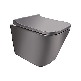 Унитаз Подвесной Qtap Tern Безободковый С Сидением Slim Soft-Close Qt1733052Ermb