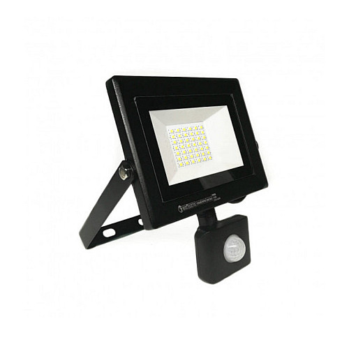 Светодиодный прожектор с датчиком движения Horoz Electric 10W 6400K Pars/s-10