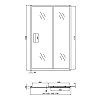Душевая дверь в нишу Lidz Zycie SD120x185.CRM.FR Frost LZSD120185CRMFR