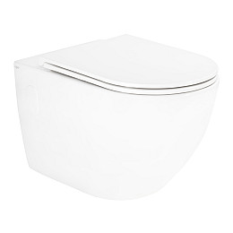 Унитаз Подвесной Qtap Robin Безободковый С Сиденьем Slim Soft-Close Qt13332141Erw