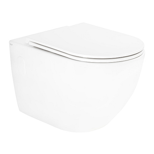 Унитаз Подвесной Qtap Robin Безободковый С Сиденьем Slim Soft-Close Qt13332141Erw