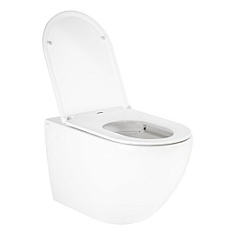 Унитаз Подвесной Qtap Robin Безободковый С Сиденьем Slim Soft-Close Qt13332141Erw