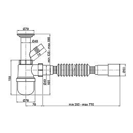 Сифон Для Раковины Lidz (Whi) 60 06 Y002 00