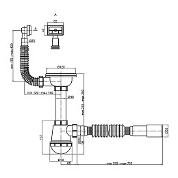 Сифон Для Кухонной Мойки Lidz (Whi) 60 05 M001 01