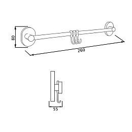Крючок Lidz CRM-114.08.03 SD00028271