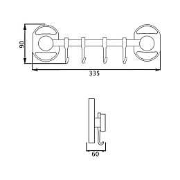 Крючок Lidz CRM-114.08.04 SD00028272