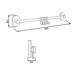 Крючок Lidz CRM-114.08.05 SD00028273