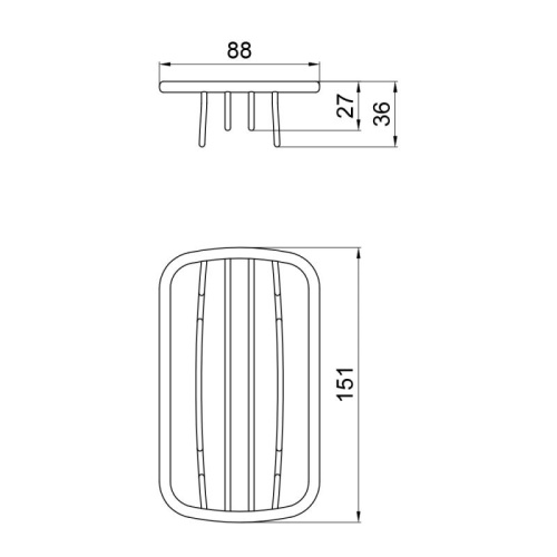 Мыльница Qtap Liberty BLM 1156-1 QTLIBCRM11561
