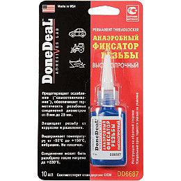 Анаэробный фиксатор резьбы DoneDeal 6687 высокопрочный 10 г