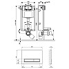 Набор инсталляция 4 в 1 Qtap Nest ST с линейной панелью смыва QT0133M425M08V1091MB