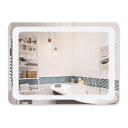 Зеркало с подсветкой и антизапотеванием Qtap Mideya LED DC-F908 800*600 QT2078F908W