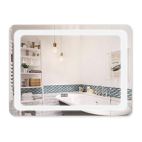 Зеркало с подсветкой и антизапотеванием Qtap Mideya LED DC-F908 800*600 QT2078F908W