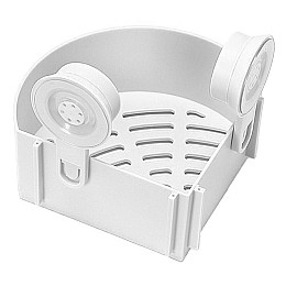Полка на присосках угловая Aquavita Triangle Shelves настенная полка для ванной комнаты White (do176-hbr)