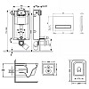 Набор Qtap инсталляция 3 в 1 Nest QT0133M425 с панелью смыва линейной QT0111M08V1384W + унитаз с сиденьем Crow QT05335170W