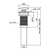Донный клапан QTAP PU02 WHITE QT066PU02W