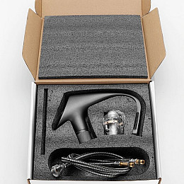 Смеситель одновентильный Bakala для раковины из латуни Черный (BL06B)