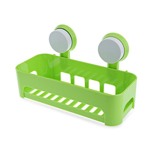 Полка на присосках Fenix прямоугольная Bathroom Shelves Green (do182-hbr)