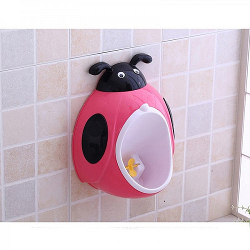 Детский настенный писсуар Божья Коровка Little bean BK738PI Розовый