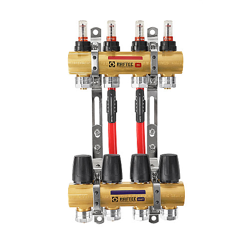 Коллектор с расходомерами Raftec 1'x4 LCR-1.4