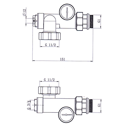 Комплект подключения Raftec 1'' PCNR03 для коллекторного блока
