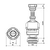 Сливной механизм KK Pol ZSO/200+AKC/986