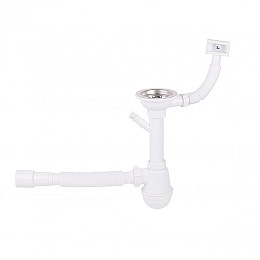 Сифон для кухонной мойки Lidz (Whi) 60 05 M002 01