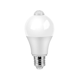 Лампа светодиодная с датчиком движения E27 12Вт LED