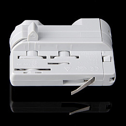 Адаптер шинопровода Brille Металл HD-18 Серебристый L107-006