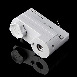 Адаптер шинопровода Brille Металл HD-18 Серебристый L107-006